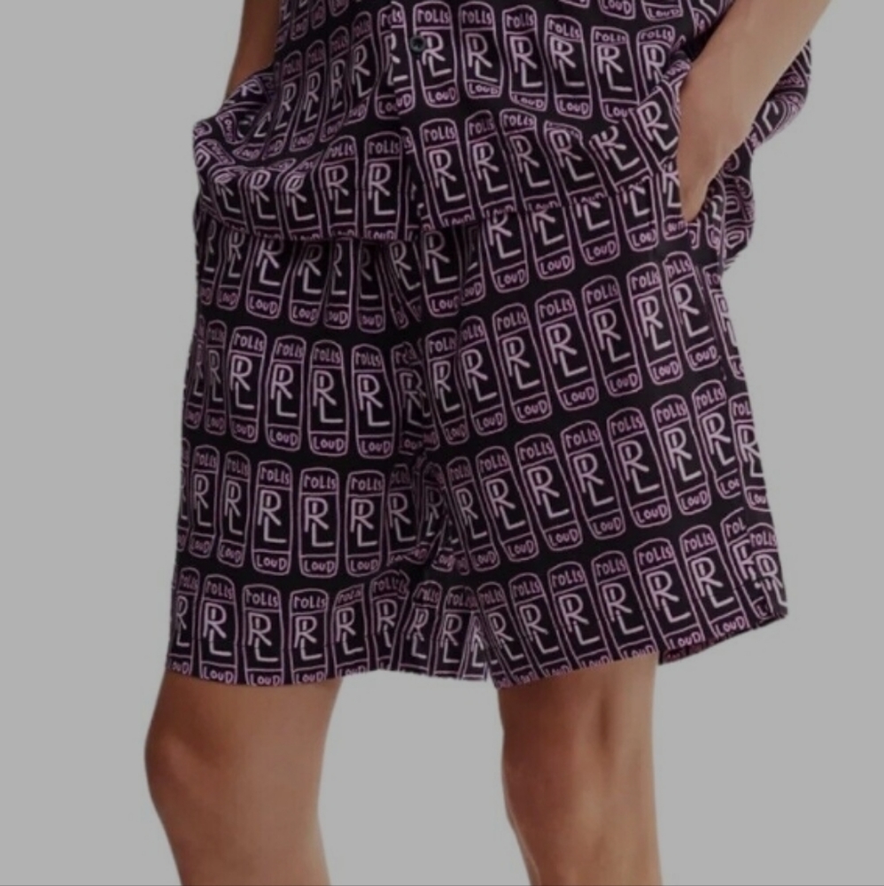 Uo Rolling Loud B2Ss Festival Logo Pocket Repeat Shorts Size Small